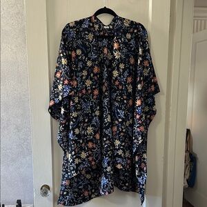 Floral Kimono with Multicolor Design